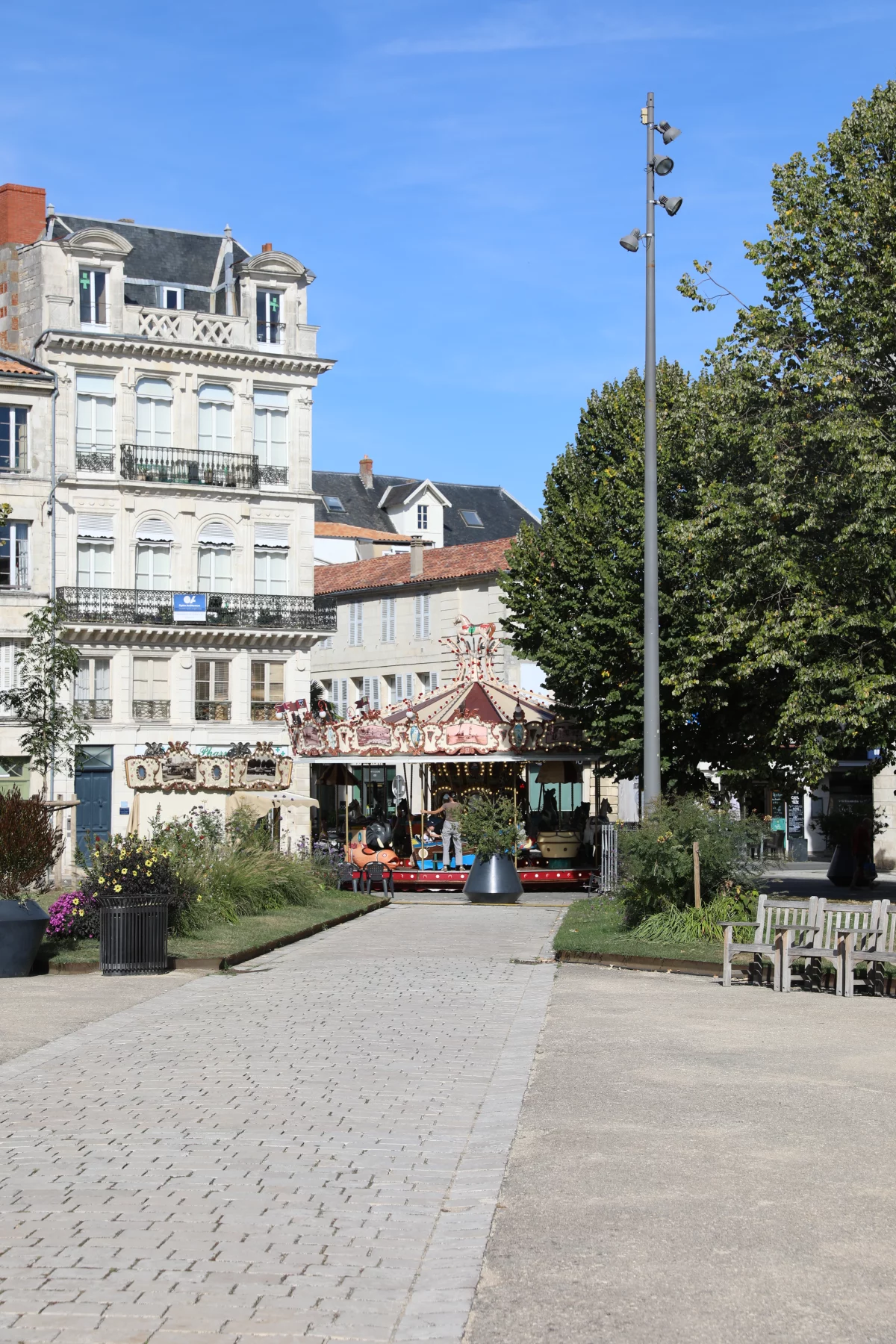 Historische gebouwen in het centrum van Rochefort