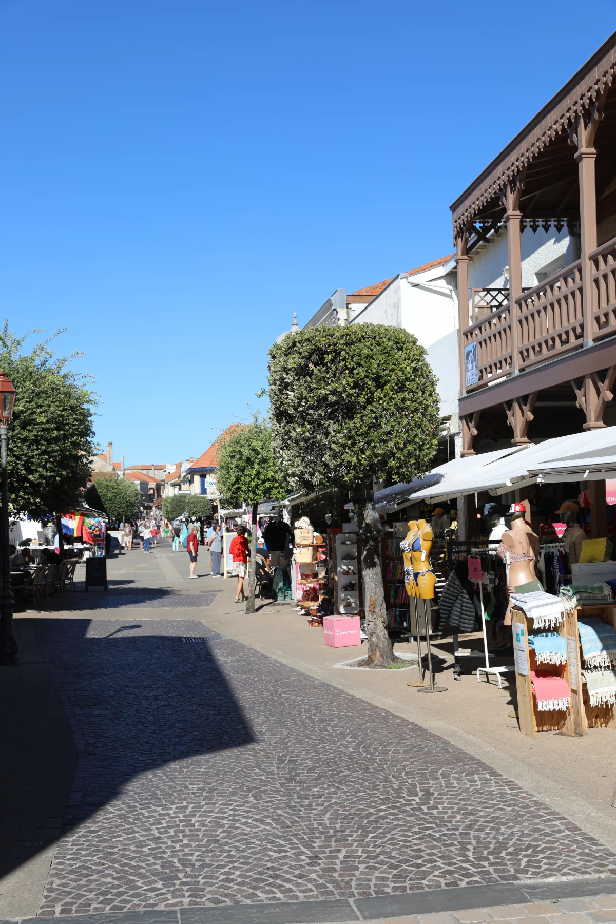 Straat in het centrum van Soulac-sur-Mer