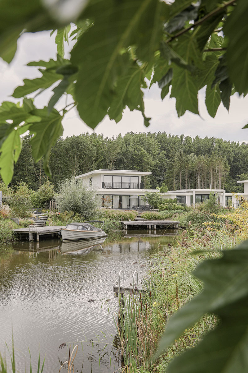 Watervilla's tussen het groen op Harderwold Villa Resort