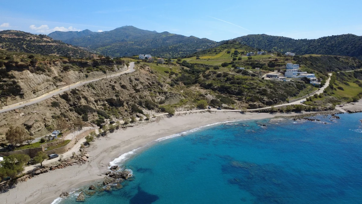Kustweg en Triopetra Beach op Kreta