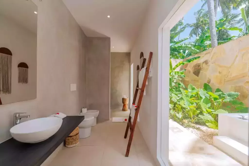 Luxe interieur van Ycona Eco-Luxury Resort op Zanzibar